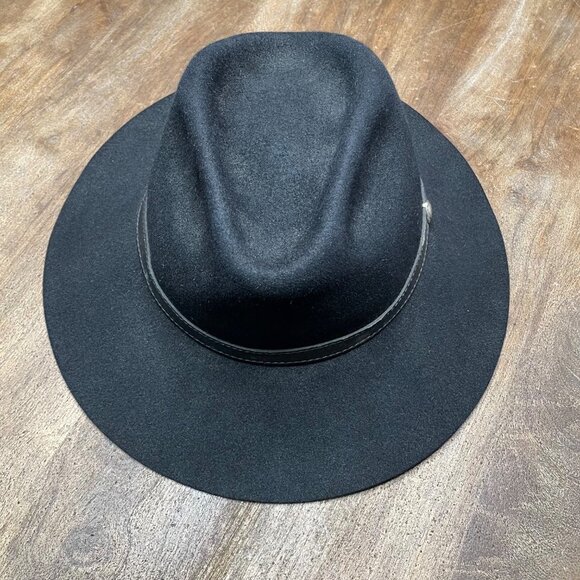 Vintage Eddy‎ Bros Black Western Cowboy Hat Mens Size 7 - Picture 1 of 8